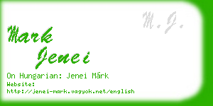 mark jenei business card