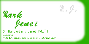 mark jenei business card